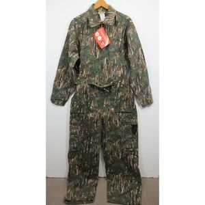 NEW Vintage Ideal Camo Chamois Coveralls Men XL Cotton Workwear Hunting